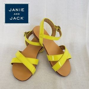 Janie & Jack Girl's Neon Yellow Sandal Size 9
